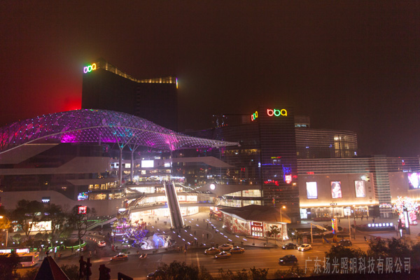 湖南步步高商業綜合體夜景照明